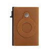 Pop Up Card Walllet - Saddle Brown